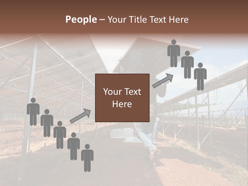 Photovoltaic Perspective Rooftop PowerPoint Template