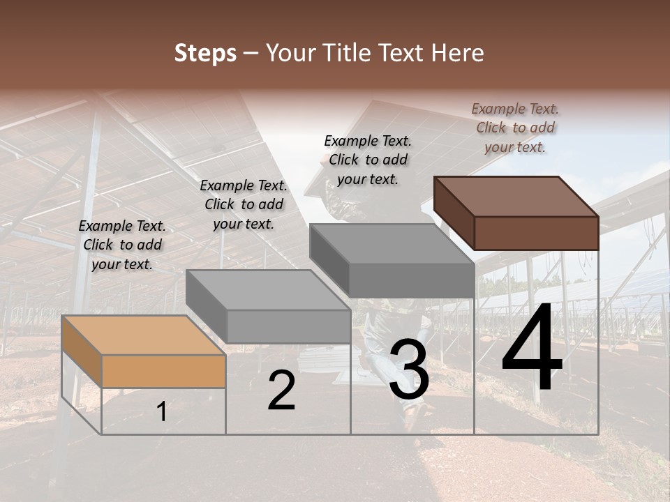 Photovoltaic Perspective Rooftop PowerPoint Template