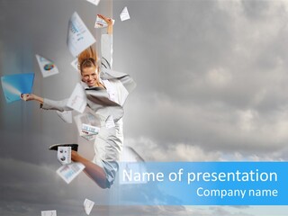 Career One Hurry PowerPoint Template