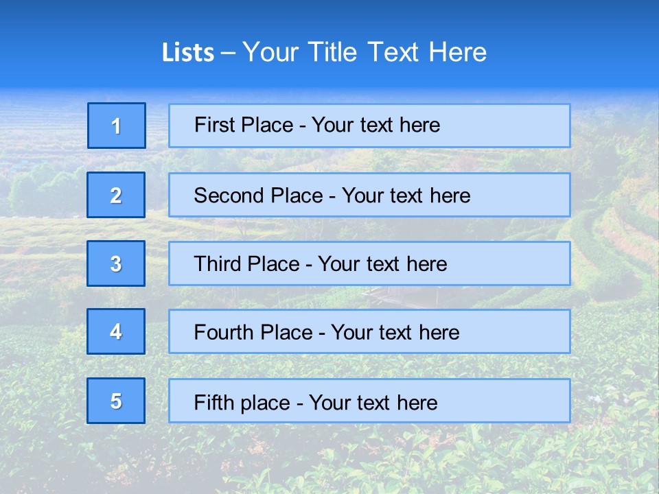A House In The Middle Of A Green Field PowerPoint Template