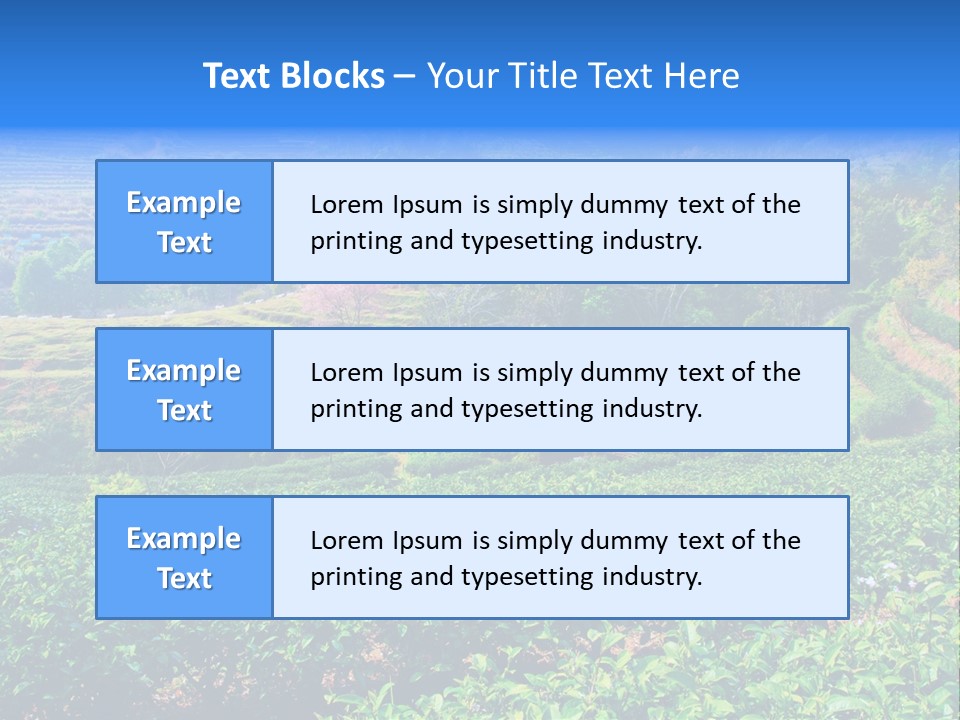 A House In The Middle Of A Green Field PowerPoint Template