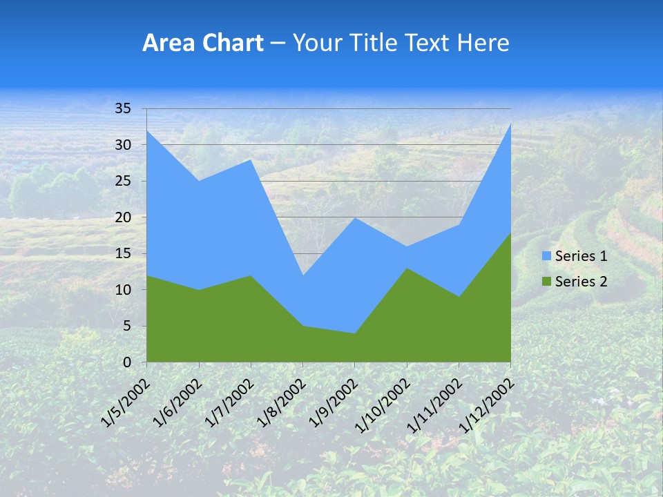 A House In The Middle Of A Green Field PowerPoint Template