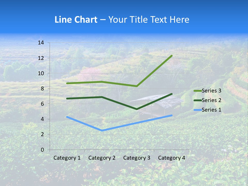 A House In The Middle Of A Green Field PowerPoint Template