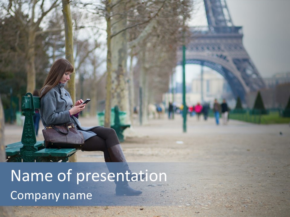 Paris Spring Surfing PowerPoint Template