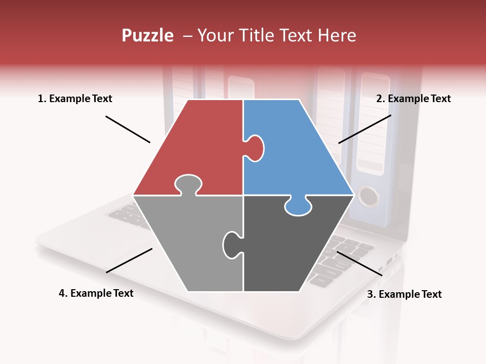 Database Work Desktop PowerPoint Template