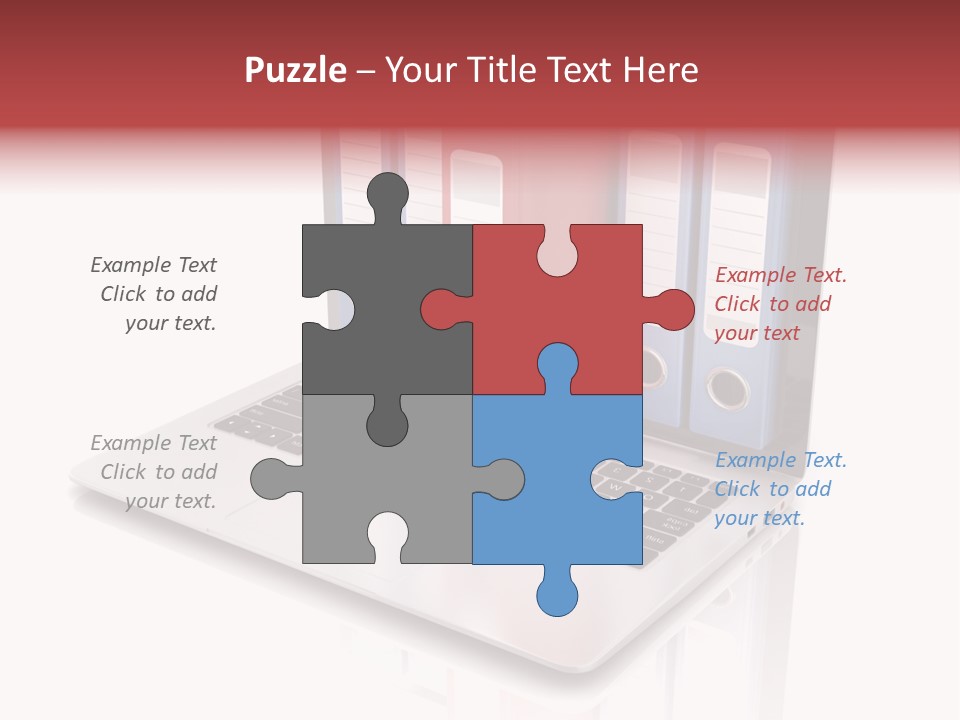 Database Work Desktop PowerPoint Template