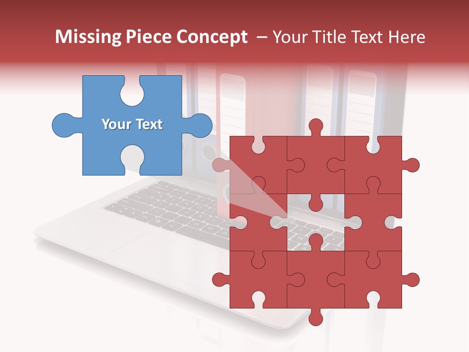 Database Work Desktop PowerPoint Template