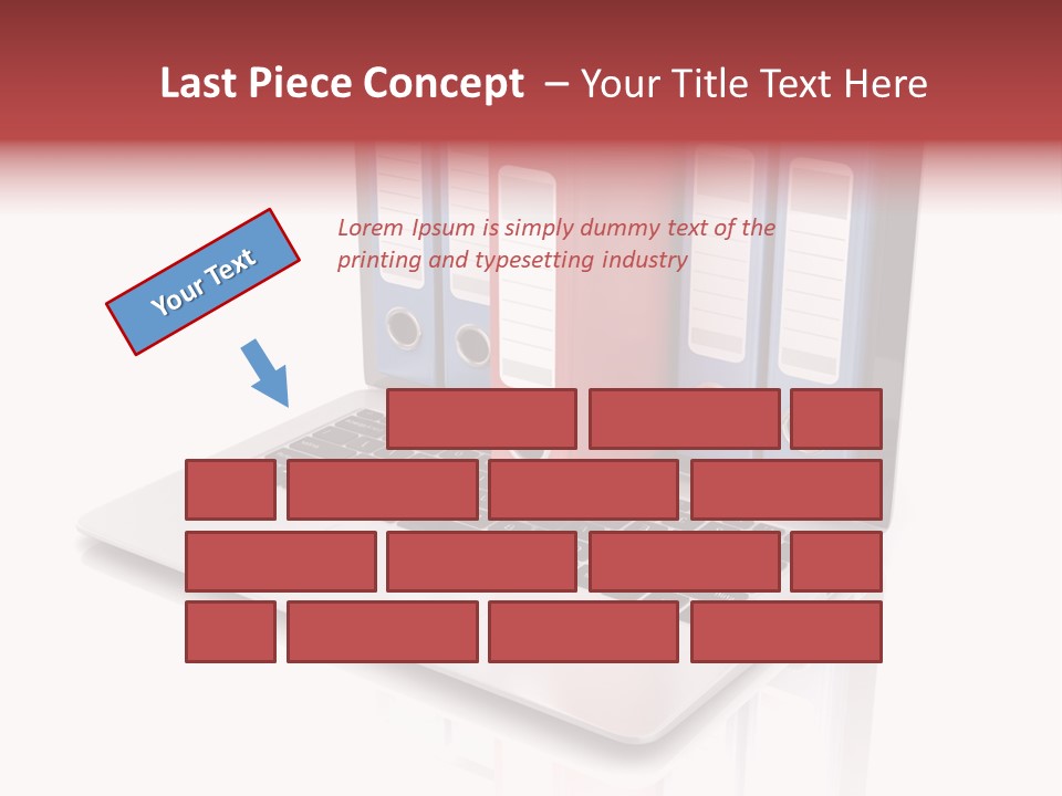 Database Work Desktop PowerPoint Template