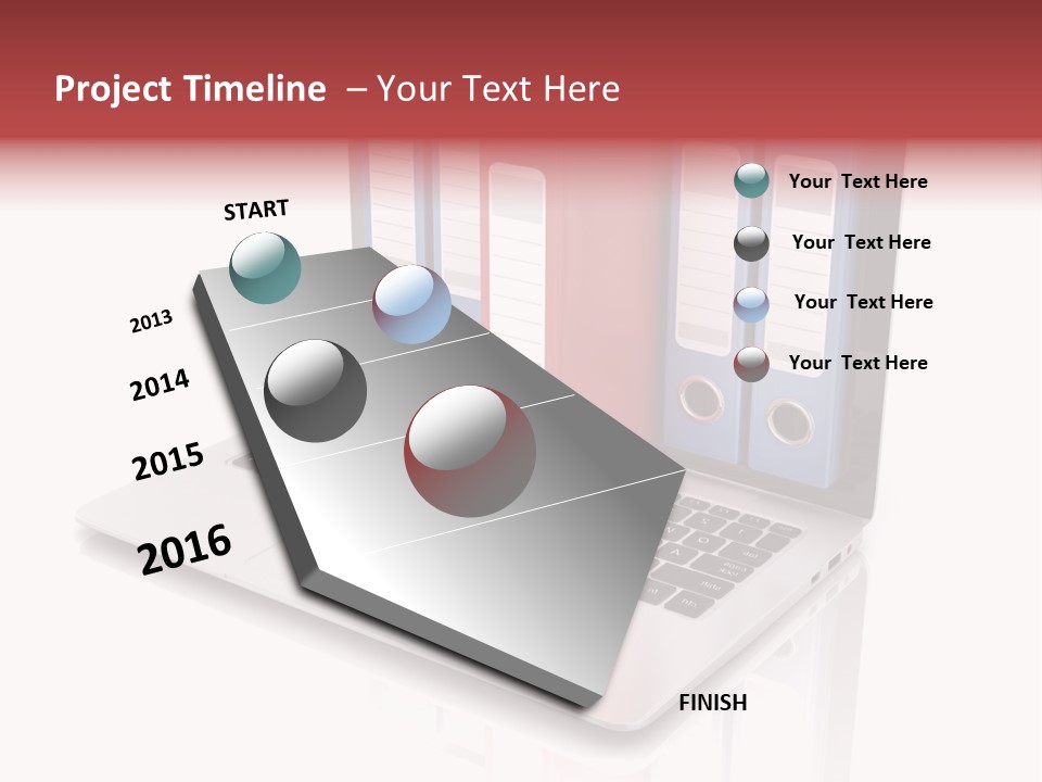 Database Work Desktop PowerPoint Template