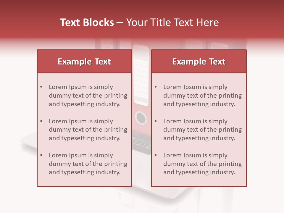 Database Work Desktop PowerPoint Template