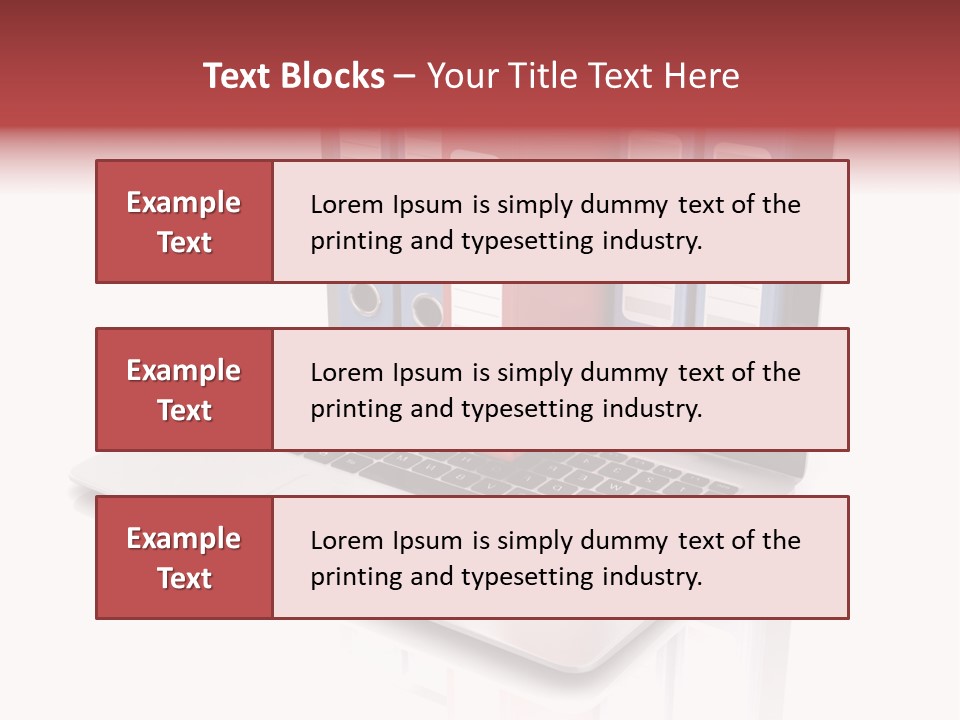 Database Work Desktop PowerPoint Template