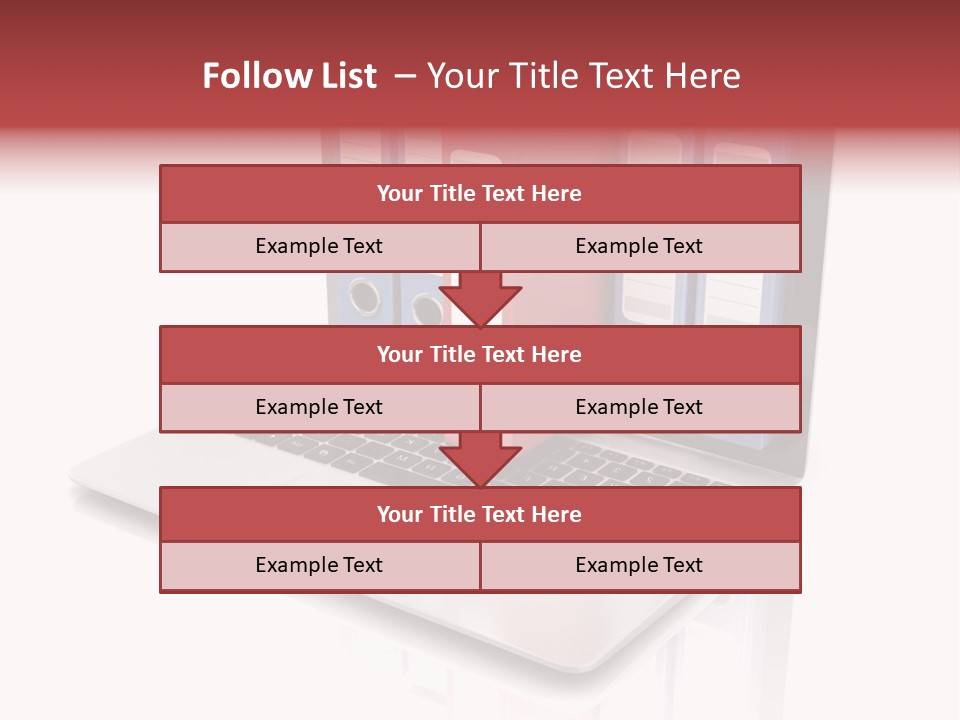Database Work Desktop PowerPoint Template