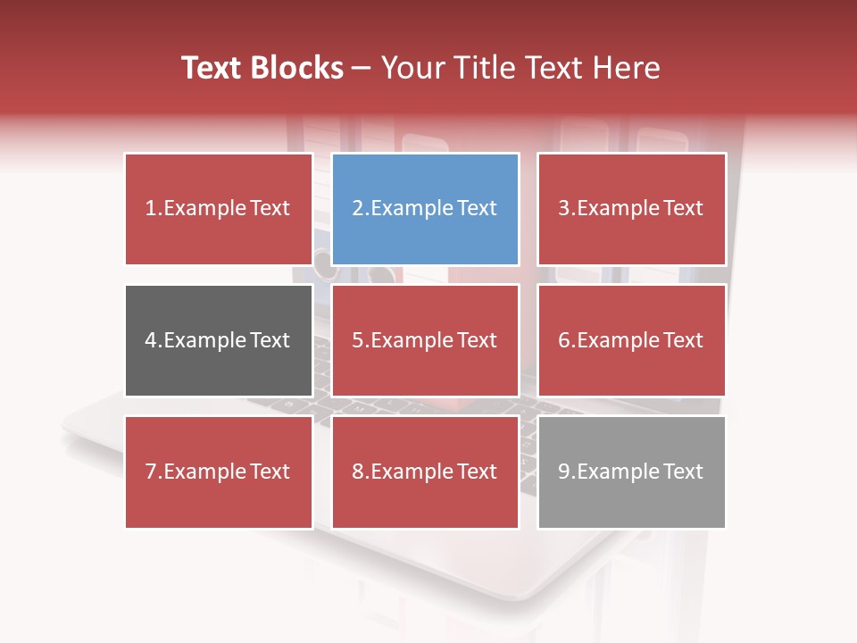 Database Work Desktop PowerPoint Template