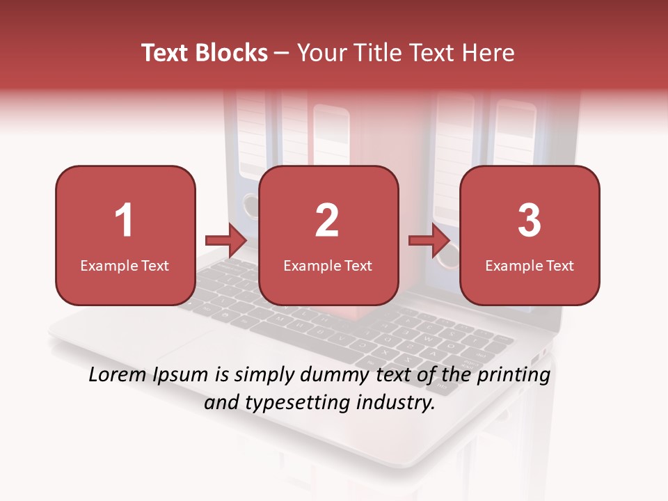 Database Work Desktop PowerPoint Template