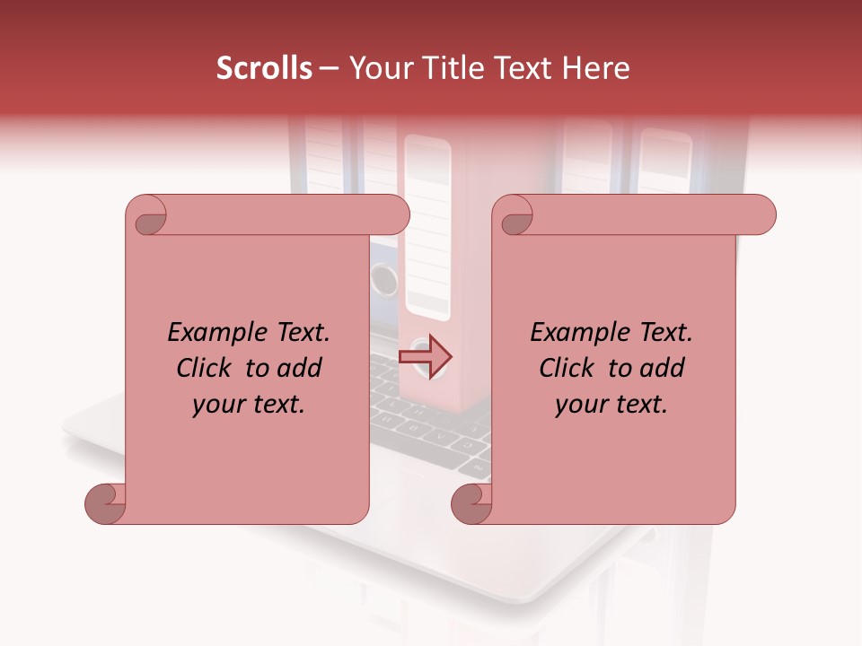Database Work Desktop PowerPoint Template