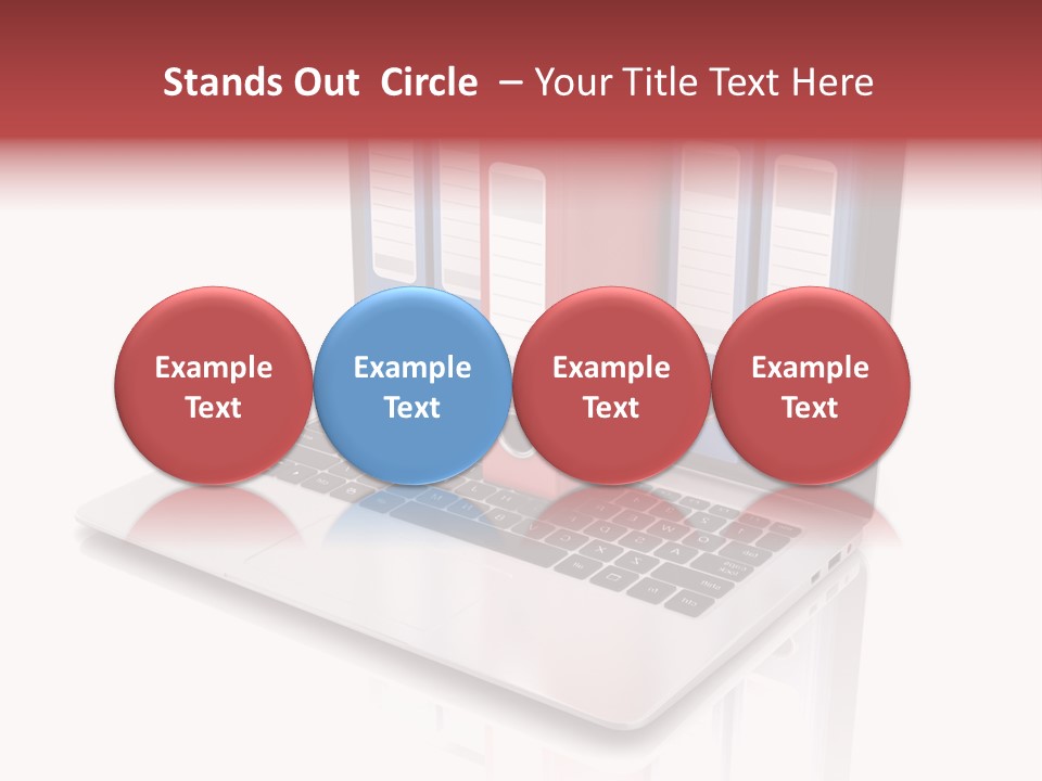 Database Work Desktop PowerPoint Template