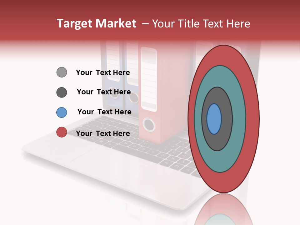 Database Work Desktop PowerPoint Template