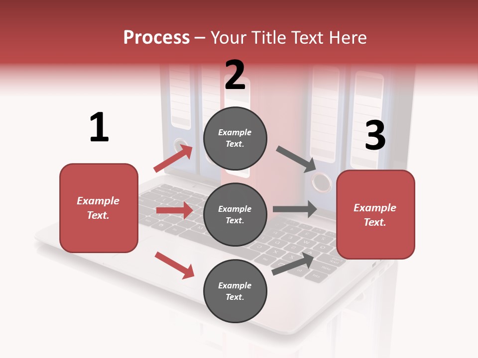 Database Work Desktop PowerPoint Template