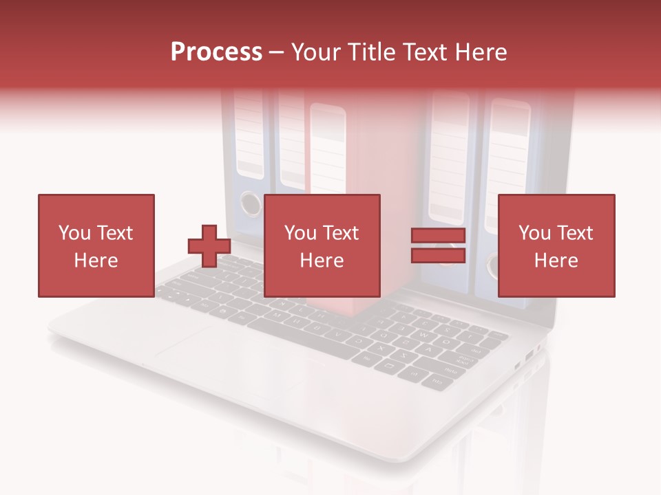 Database Work Desktop PowerPoint Template