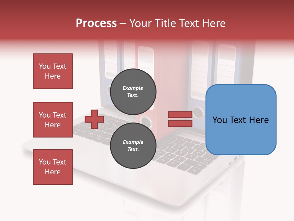 Database Work Desktop PowerPoint Template