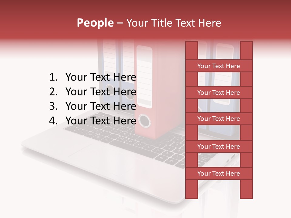 Database Work Desktop PowerPoint Template