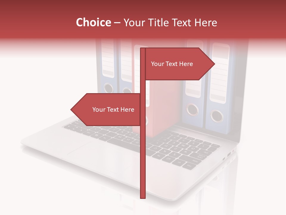 Database Work Desktop PowerPoint Template