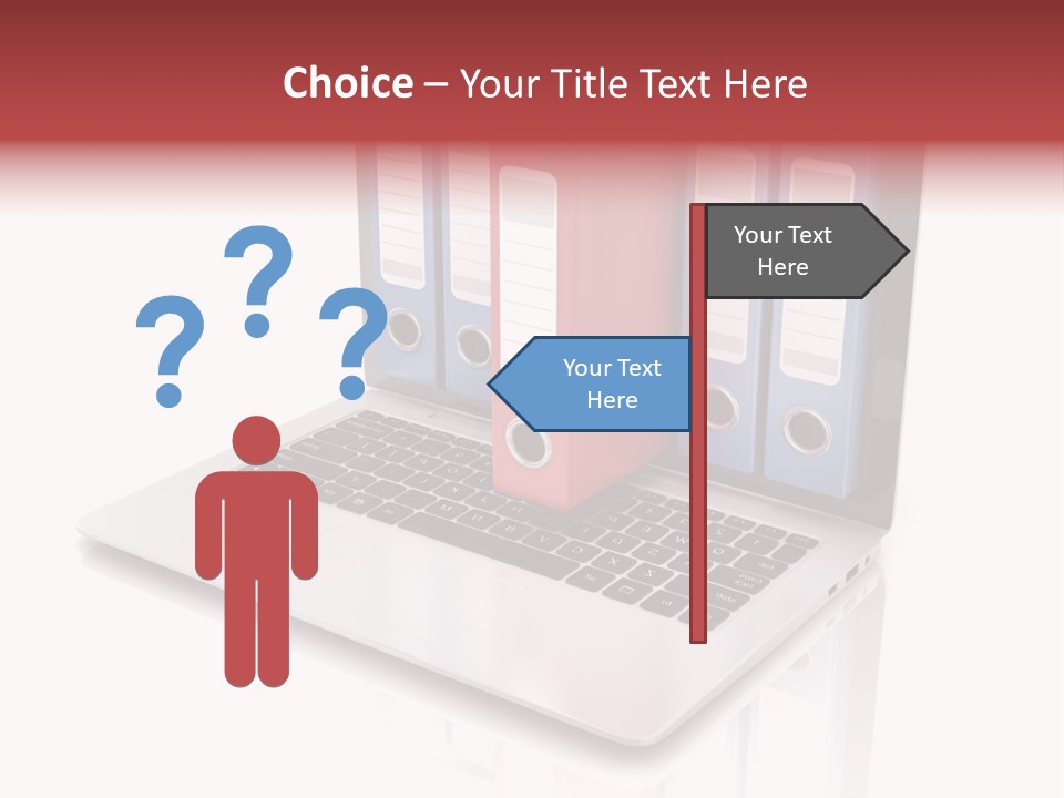 Database Work Desktop PowerPoint Template