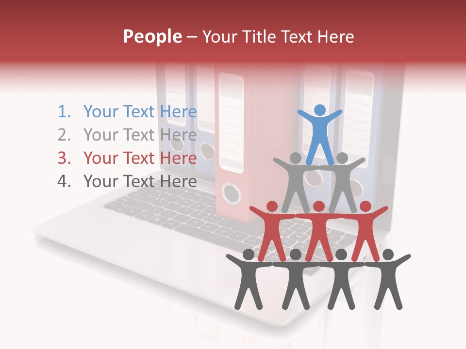 Database Work Desktop PowerPoint Template