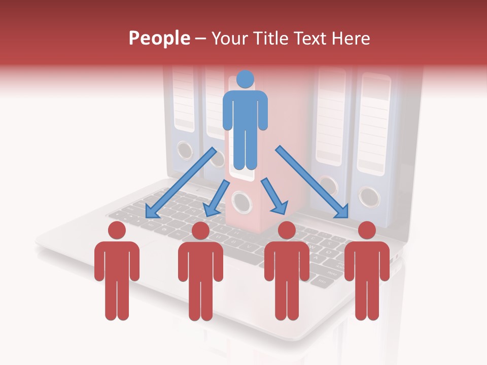 Database Work Desktop PowerPoint Template