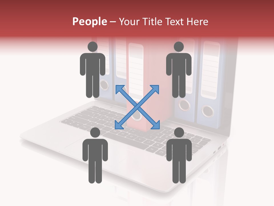 Database Work Desktop PowerPoint Template