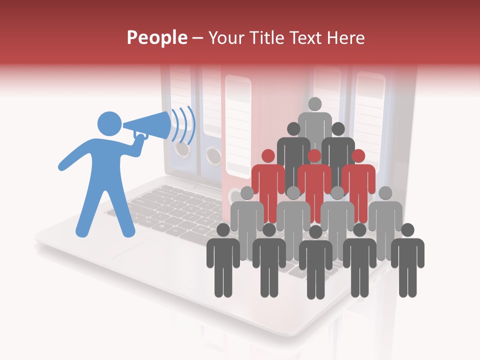 Database Work Desktop PowerPoint Template