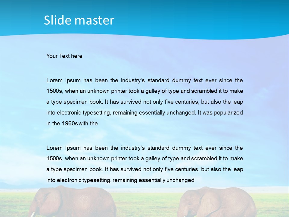 Wilderness Animal Family PowerPoint Template