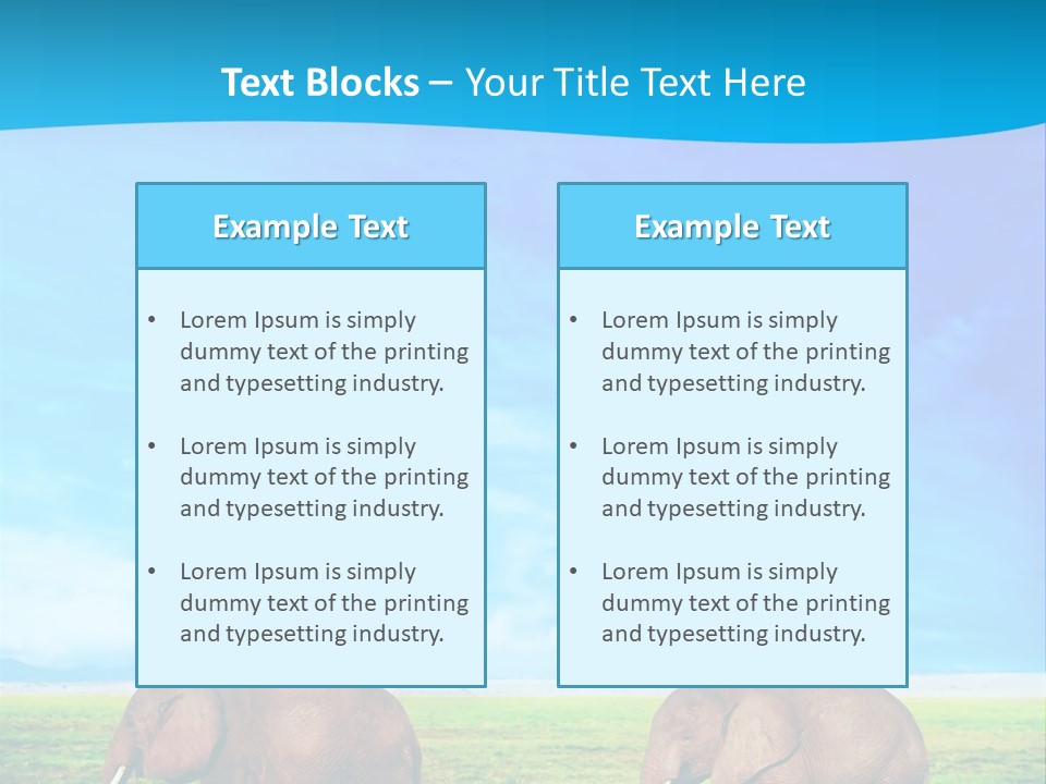 Wilderness Animal Family PowerPoint Template