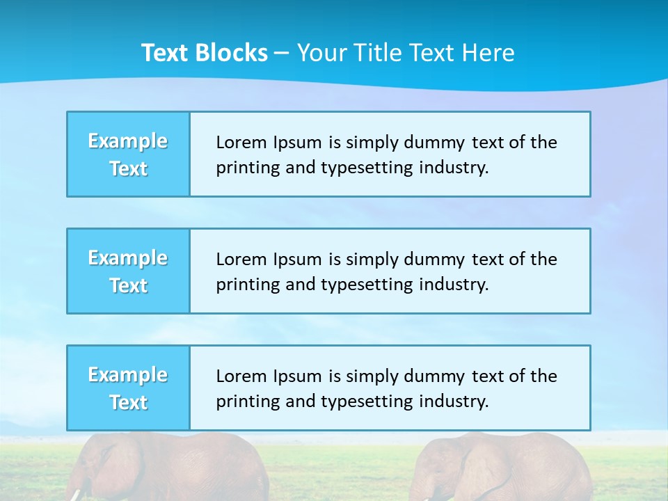 Wilderness Animal Family PowerPoint Template