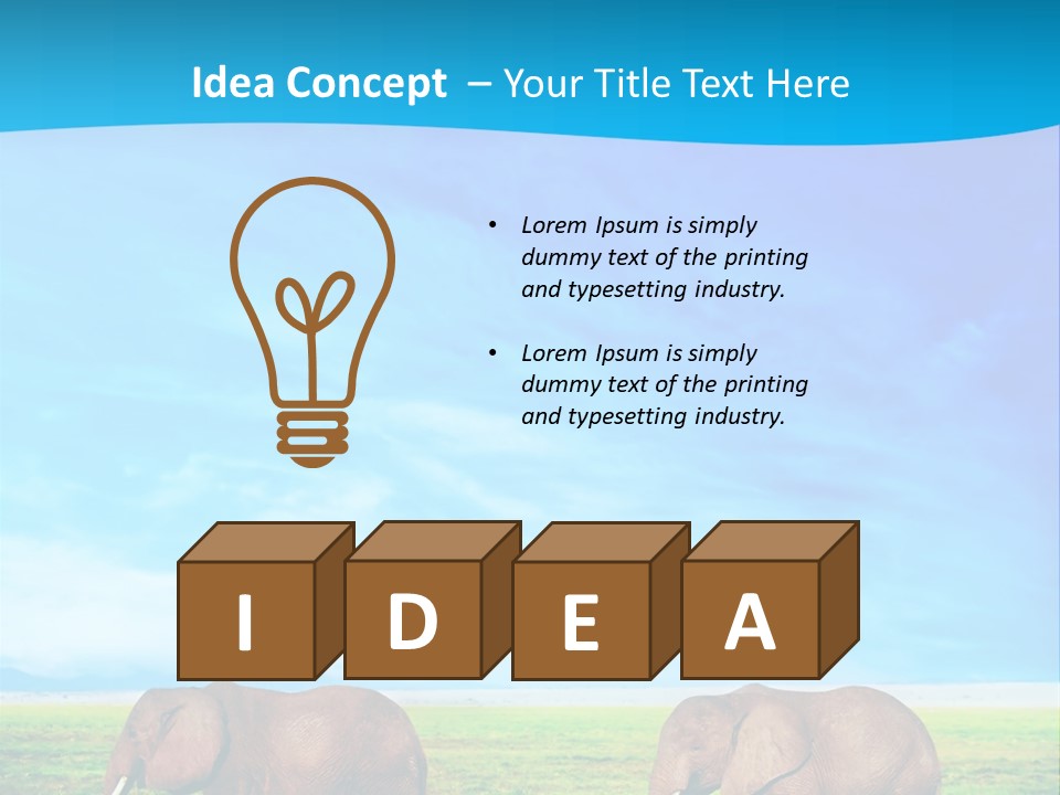 Wilderness Animal Family PowerPoint Template