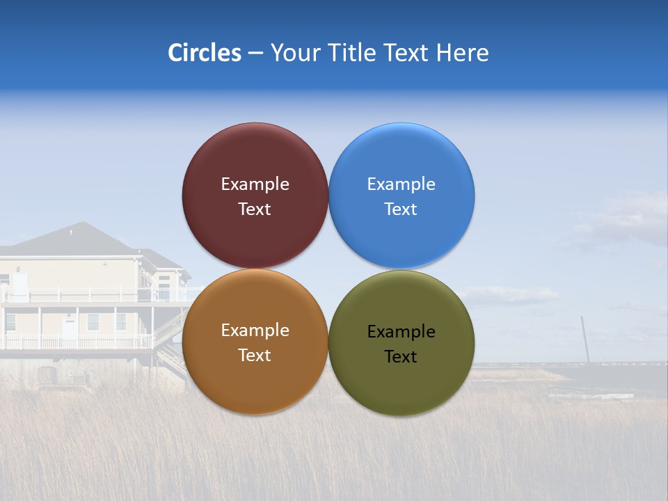 House The Hamptons Water PowerPoint Template