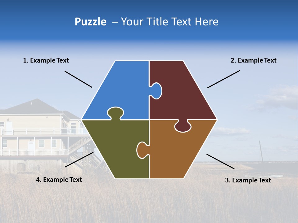 House The Hamptons Water PowerPoint Template
