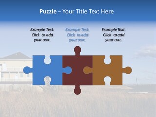 House The Hamptons Water PowerPoint Template