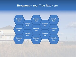 House The Hamptons Water PowerPoint Template