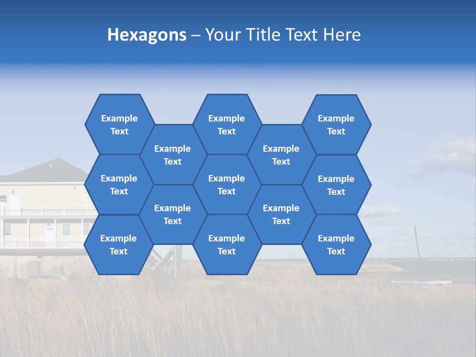 House The Hamptons Water PowerPoint Template