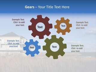House The Hamptons Water PowerPoint Template