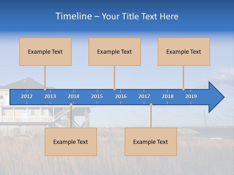 House The Hamptons Water PowerPoint Template