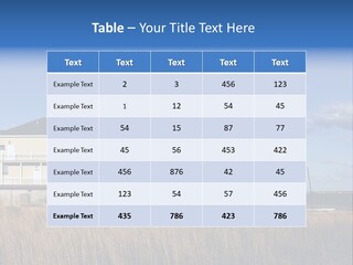 House The Hamptons Water PowerPoint Template