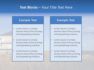 House The Hamptons Water PowerPoint Template