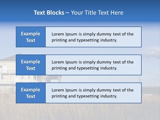 House The Hamptons Water PowerPoint Template