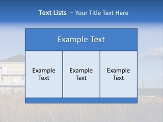 House The Hamptons Water PowerPoint Template