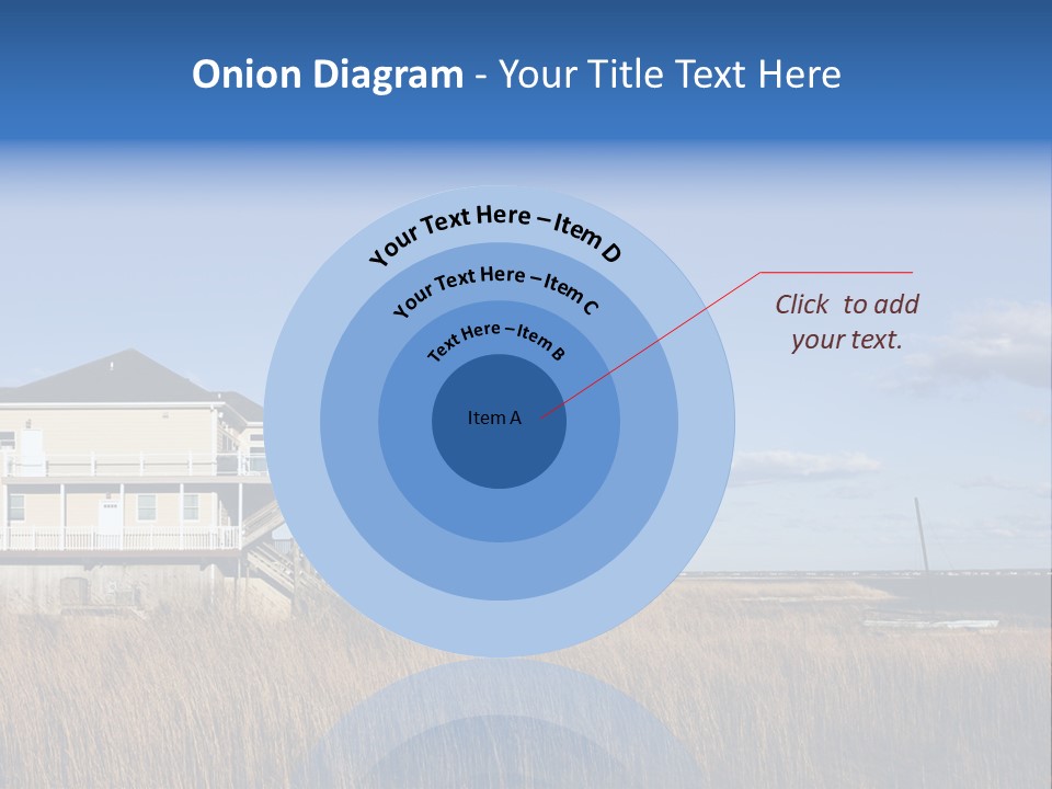 House The Hamptons Water PowerPoint Template