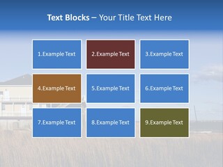 House The Hamptons Water PowerPoint Template