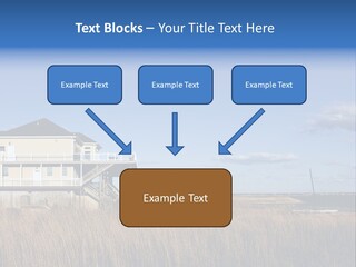 House The Hamptons Water PowerPoint Template