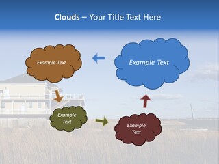 House The Hamptons Water PowerPoint Template